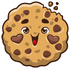 cookie avec des yeux et une bouche